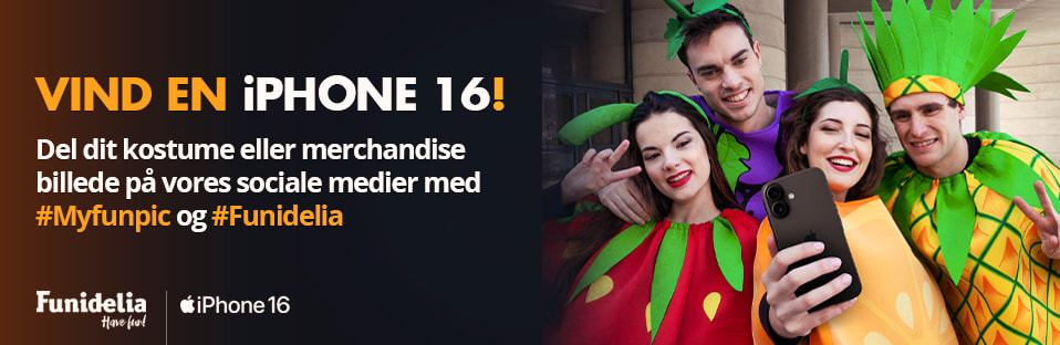 Vind en iPhone 15! Del dit udklædningsbillede med #myfunipic og tag @funidelia