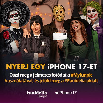 Nyerj egy iPhone 17-et! Oszd meg a jelmezes fotódat a #myfunipic használatával, és jelöld meg a @funidelia oldalt