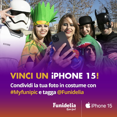Vinci un iPhone 15! Condividi la tua foto in costume con #myfunipic e tagga @funidelia