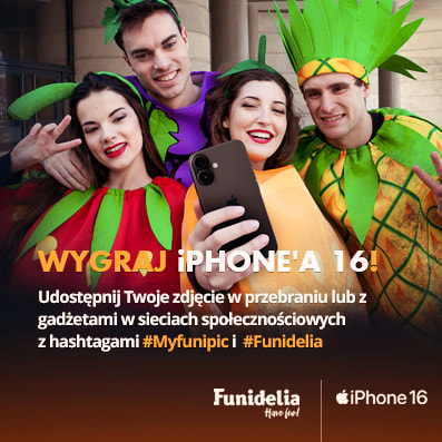 Wygraj iPhone'a 15! Udostępnij swoje zdjęcie w przebraniu z #myfunipic i oznacz @funidelia