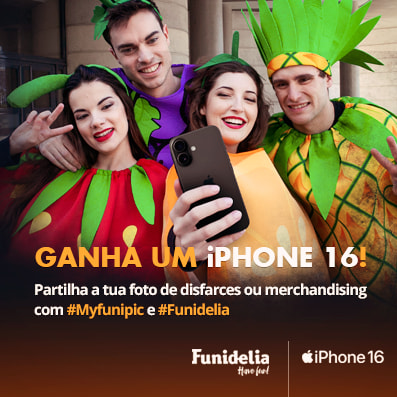 Ganhe um iPhone 15! Compartilhe sua foto fantasiado com #myfunipic e marque @funidelia