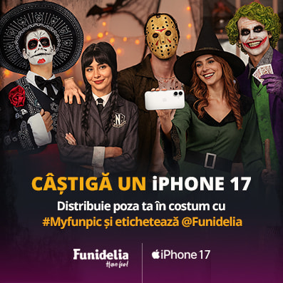 Câștigă un iPhone 17! Distribuie poza ta în costum cu #myfunipic și etichetează @funidelia